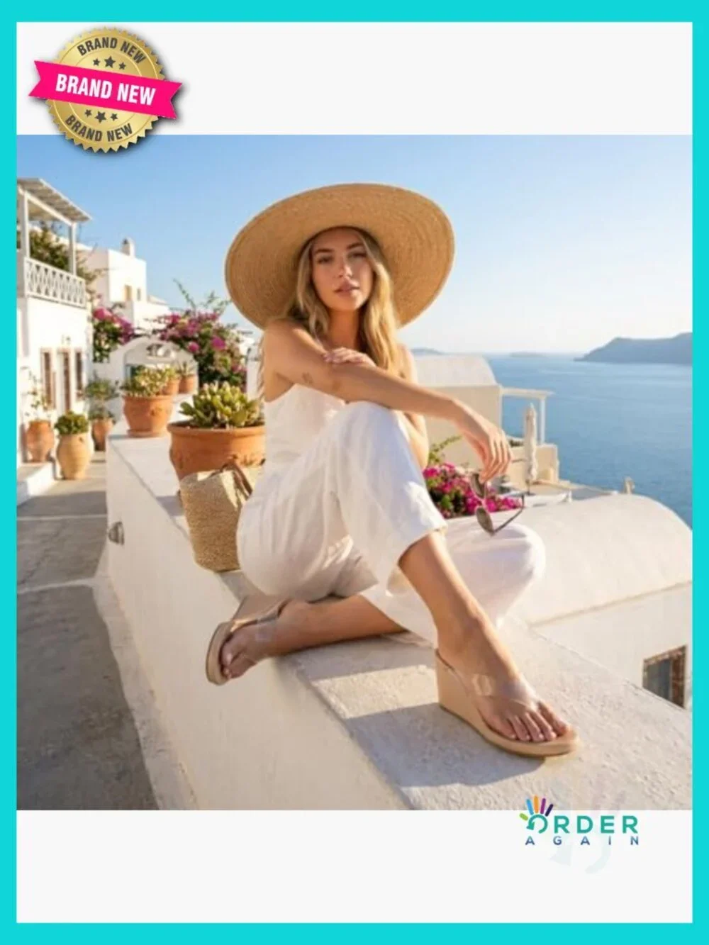 Wedge Platform Thong Sandals Contoured Comfort Footbed Slip On Dressy